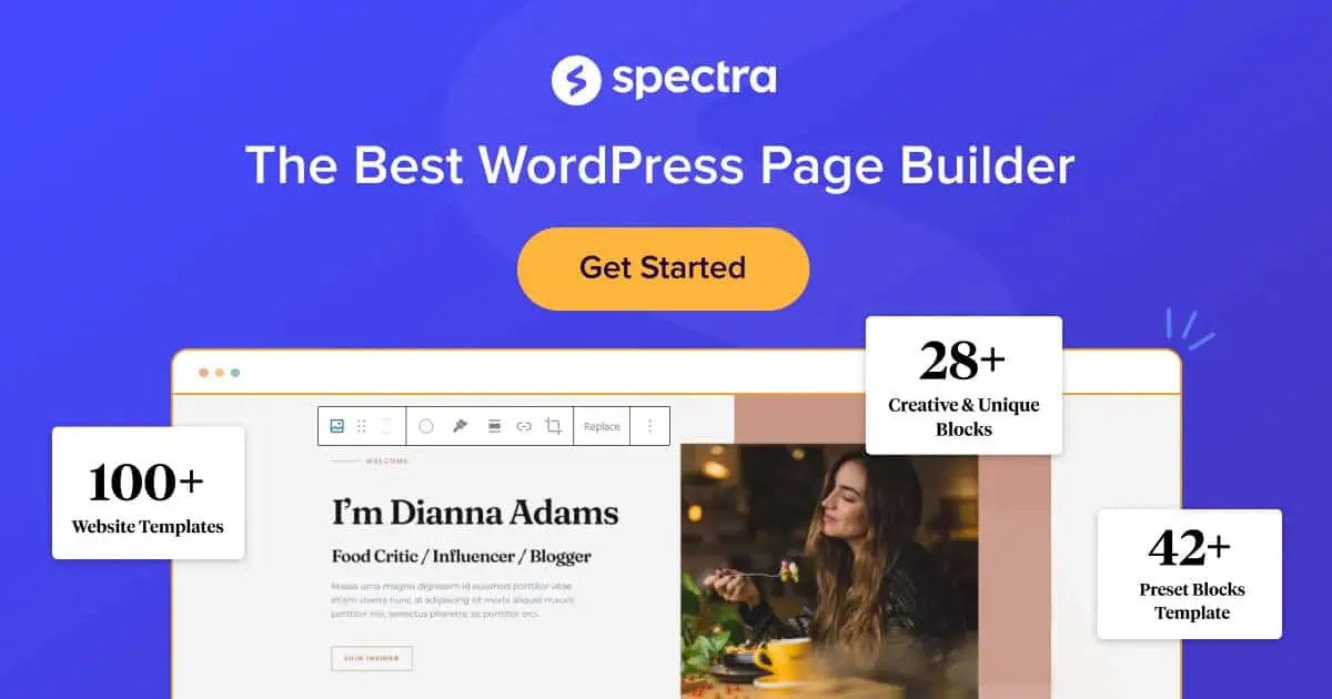 Spectra page builder for WordPress