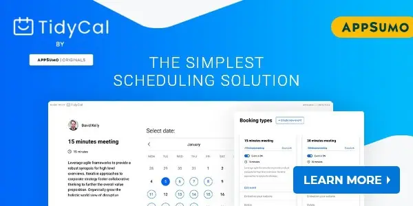 TidyCal booking pages